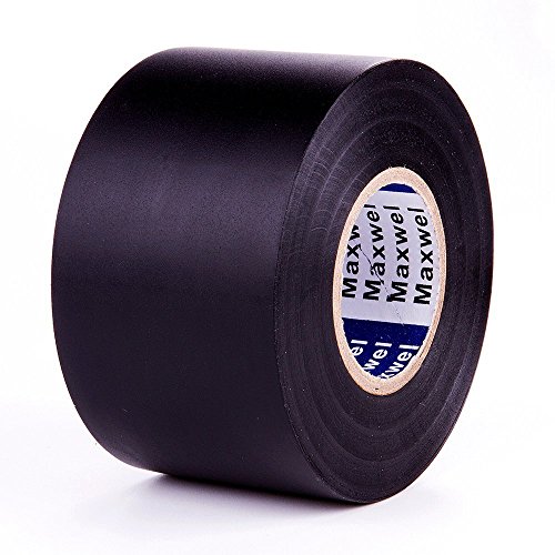 Electrical Tape Duct Tape Too - 2 Inch by 36 Yard Utility Vinyl Electrical Tape with Single Roll, Black for Electrical Wiring and Isulating Projects,Wrapping - Thumbnail 2