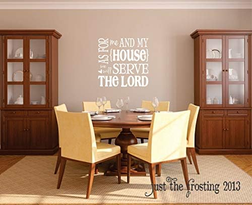 Queen54ferna Subway Wall Decals As For Me And My House We Will Serve The Lord Scripture Decal Home Decor Vinyl Lettering Family Wall Decal