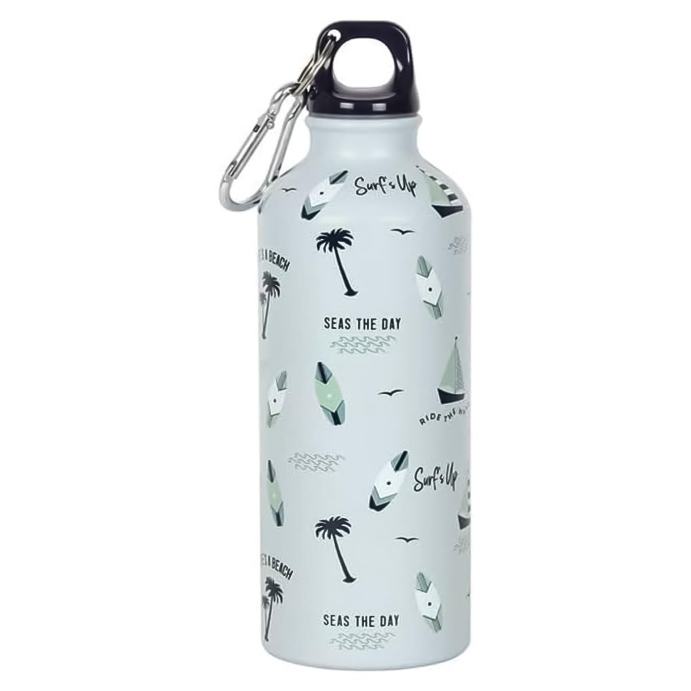 Tech Island Water Bottle Vacuum Insulated Metal Water Bottle 500ml Stainless Steel Drinks Bottle Leak Proof,for Gym, School,Cycling,Outdoor,Sports,Fitness & Office,Gift (Seas the day)