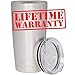 YORXZ Stainless Steel Double-Wall Vacuum Tumbler with Sliding Lid and Straw (20 oz)