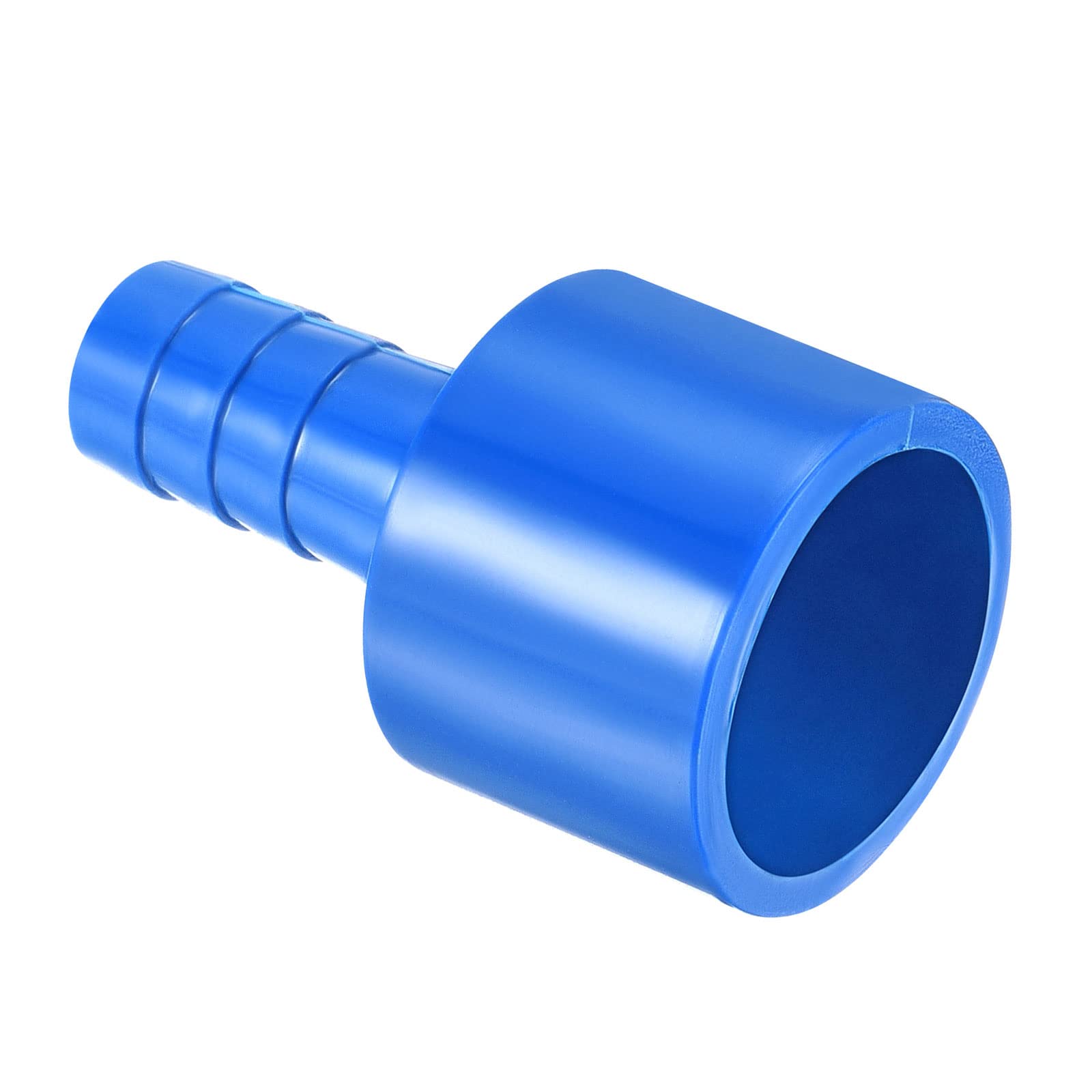 M METERXITY 1 Pack PVC Pipe Fitting - Water Tube Connector, 10mm Barb Straight Pipe Joint, Apply to Outdoor/Garden/Pool (ID 0.79 Inch, Blue) — image 1