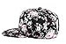 Yonala Fashion Floral Snapback Hip Hop Hat Flat Peaked Baseball Cap for Four Seasons,Black,One Size