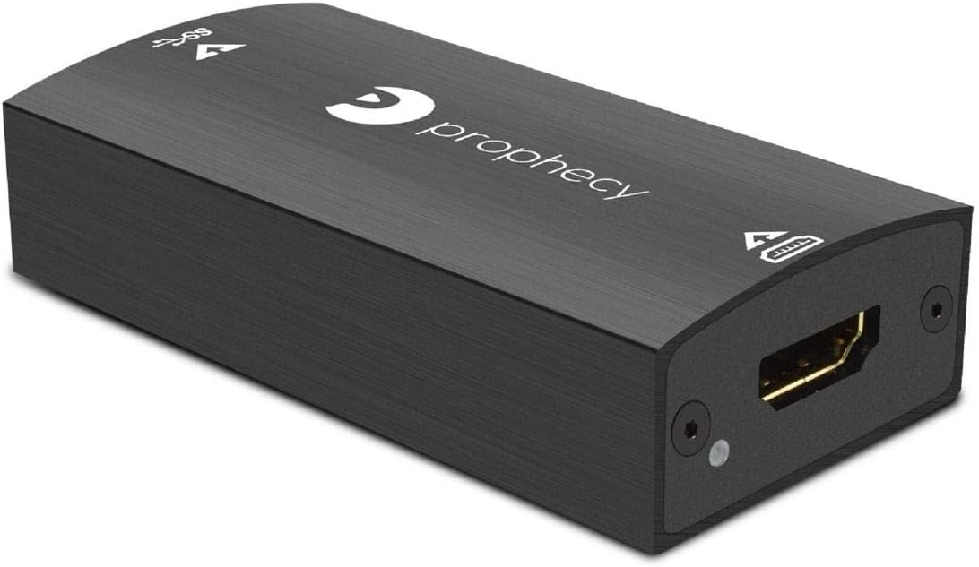 gofanco Prophecy USB 3.0 HDMI Video Capture Device with Audio – Capture, Stream, Share Gameplay - 1080p @60Hz, Low Latency for Xbox Series, PS4, Nintendo Game Consoles, Game Capture, TAA Compliant