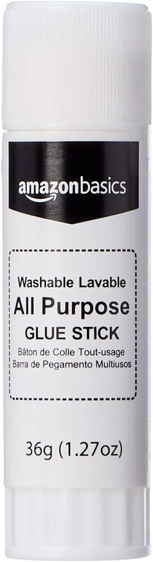 Basics Large Permanent Nontoxic Bulk Glue Sticks, Washable, 1.27 oz. Stick, 12-Pack : Office Products
