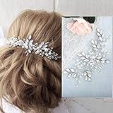 Barogirl Wedding Crystal Hair Comb Clip Bride Hair Piece Bridal Hair Accessories for Women