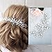 Barogirl Wedding Crystal Hair Comb Clip Bride Hair Piece Bridal Hair Accessories for Women
