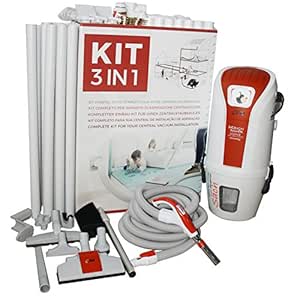 Central Aspiradora Juego Vac Dynamic 1.6 con manguera Juego de 8 m, 3