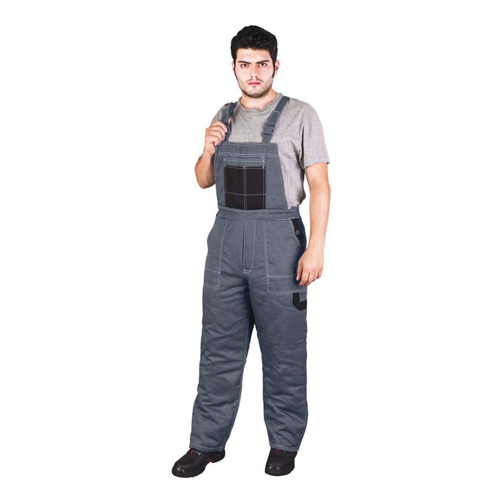 Reis MMWS_SBL Multi Master Protective Insulated Bib-Pants, Gray-Black, L Size