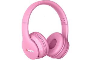 Midola Headphones Bluetooth Wireless Kids Volume Limit 85dB /110dB Over Ear Foldable Noise Protection Headset AUX 3.5mm Cord 