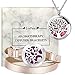 LorFain Essential Oil Bracelet and Necklace, Stainless Steel Aromatherapy Pendant Locket Bracelets Leather Band with 48 Pads in 4 Scents, Girls Women Jewelry Gift Set - Rose Gold