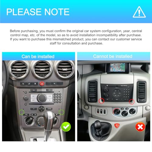 4+128GB Android Car Radio for Opel Corsa Astra Zafira Vivaro CarPlay Android Auto Wireless Touch Screen IPS GPS WiFi USB Bluetooth Plug & Play Radio + Rear View Camera