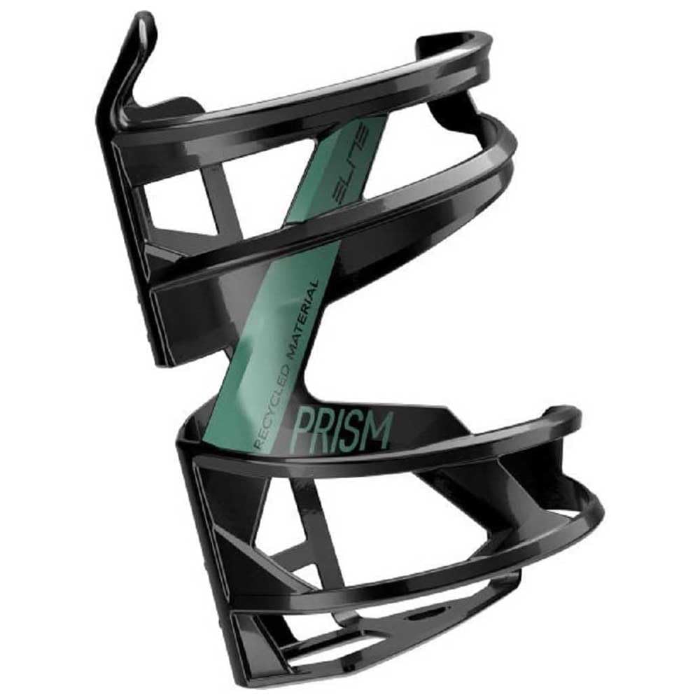 Elite Prism Right Recycled Green Graphic – Side-Entry Bottle Cage 47g – Eco Materials – For MTB, Gravel & Small Frames