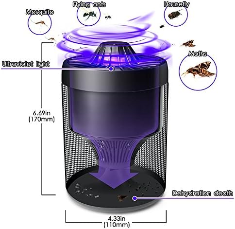 Photocatalyst Electronic Insect Killer Zapper Zero Radiation Physical Mute Health Zapper Mosquito Disappear- Indoor &amp; Outdoor Use