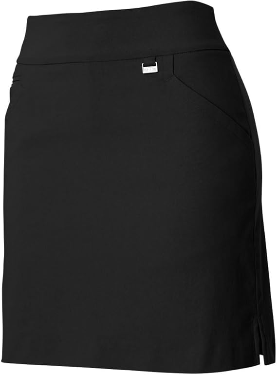 EP Pro Golf Women's BiStretch 19" Pull On Skort, Black, Small Clothing