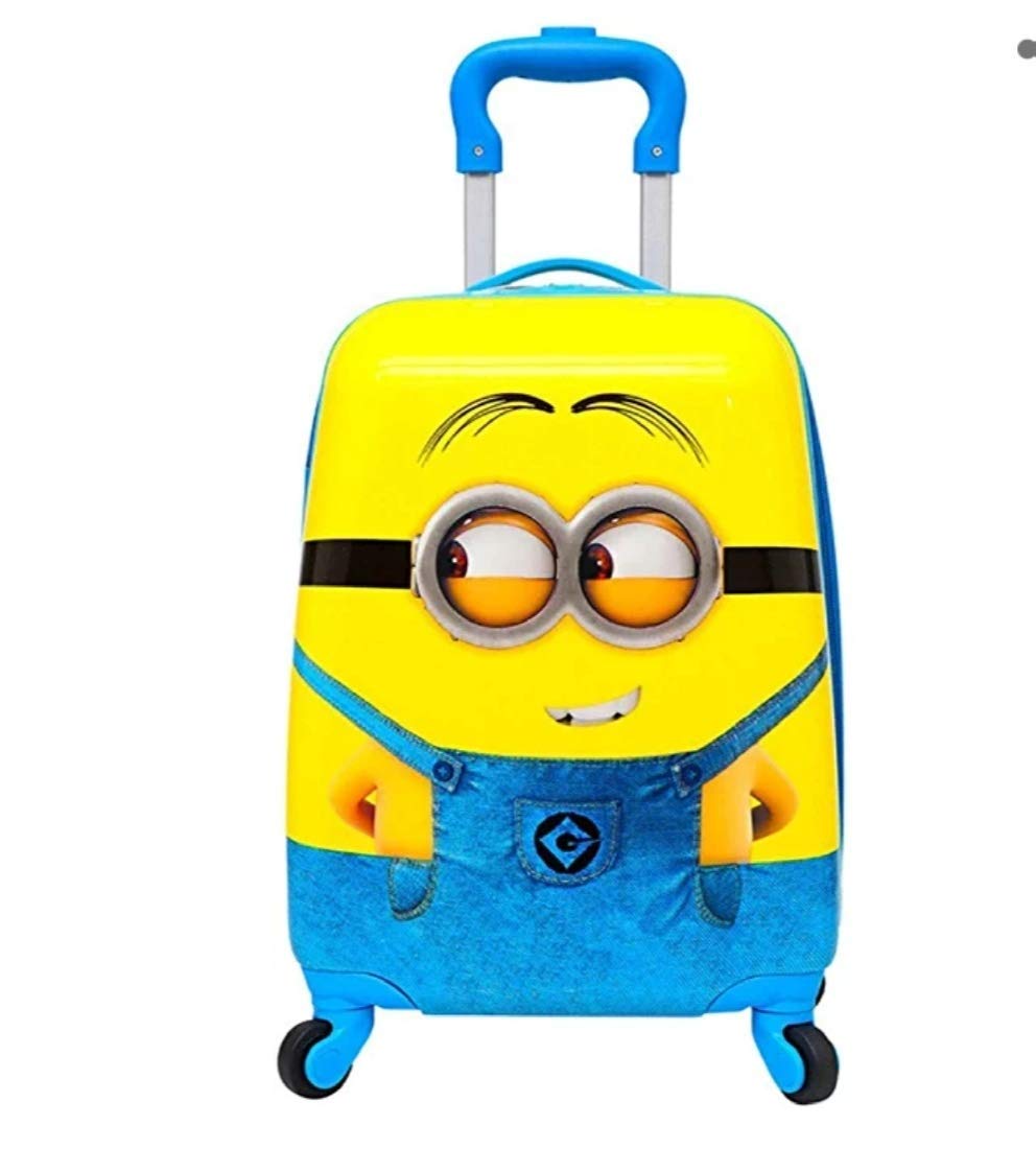 yellow hard case suitcase