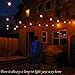 Vintage Outdoor String Lights Kit, 2W S14 LED Filament Bulbs Included, 48Ft Long Garden Patio Edison LED String Lights with 15 Hanging Sockets, Weatherproof Commercial Grade Heavy Duty, UL listed.
