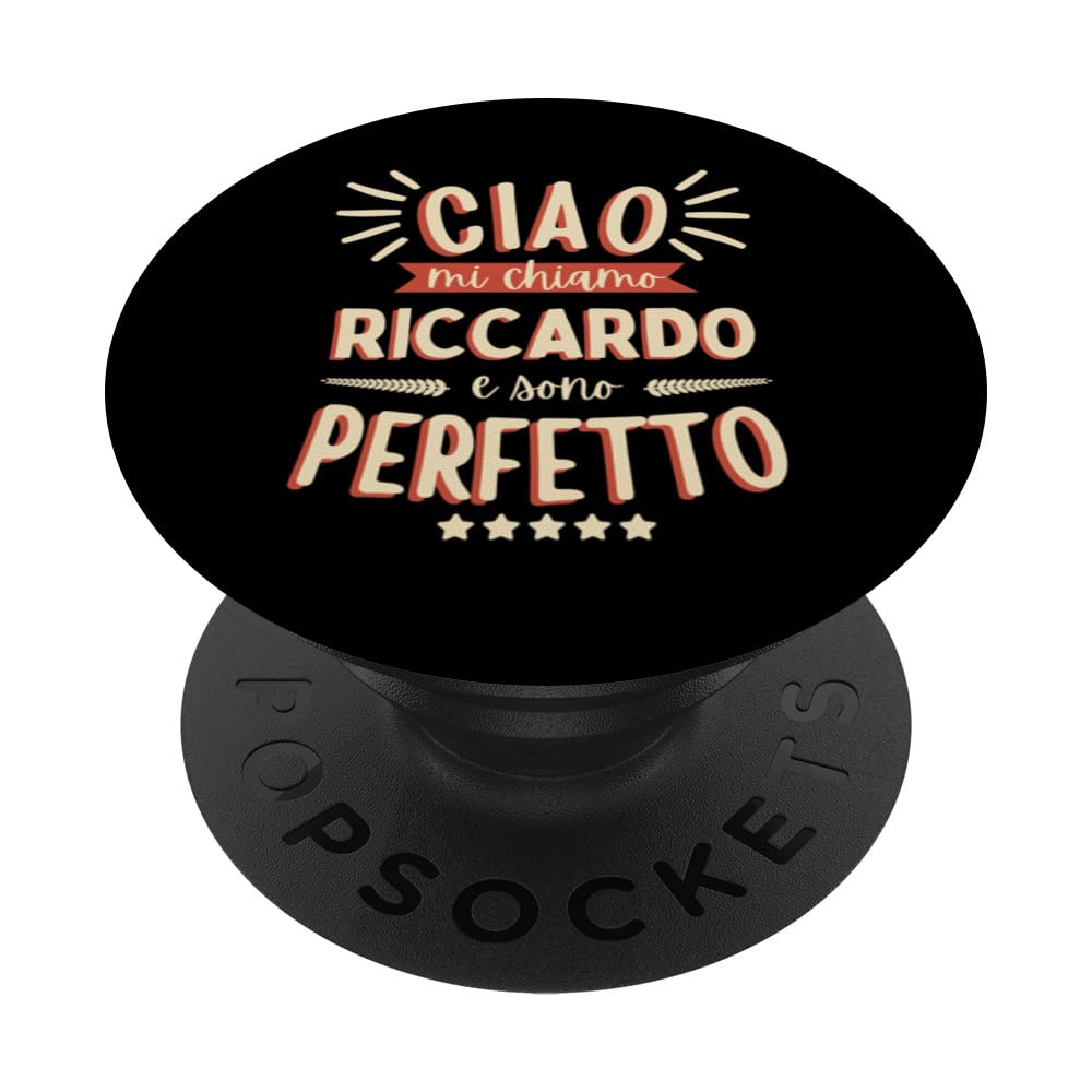 Riccardo Idea Regalo Personalizzata Nome Divertente PopSockets Swappable PopGrip