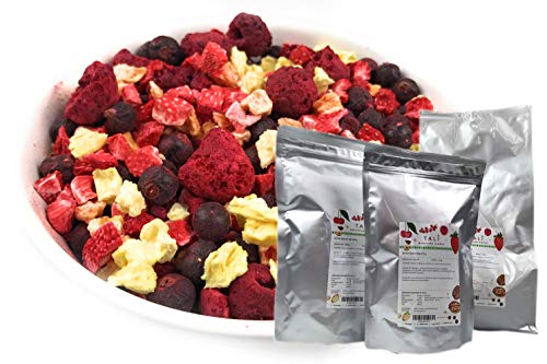 TALI Bunter Beeren Mix 175 g - Gefriergetrocknete Ananas, Erdbeeren, Himbeeren, Schwarze Johannisbeeren