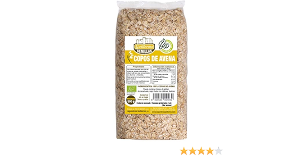 Guillermo Copos de Avena Ecológicos BIO Superalimento 100 ...
