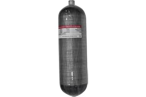 TUXING 4500Psi Carbon Fiber Scuba Tank(NOT DOT)6.8L 414Cu in 6800CC High Pressure Composite Cylinder,Diving Tank,Pcp Air Tank for Pcp Air Rifle Fire-fighting Snorkeling Water Sports