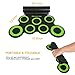 Electronic Drum Set,Portable Roll Up 7 Practice Pad,Electronic Drum Kit with Free Bonus Headphone,Cleaning Brush,Drum Sticks and Pedals,Up to 10H Playing Time,Birthday Gift For Kids,Beginner