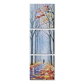 3 Panel Birch Woods Pictures Home Wall for...