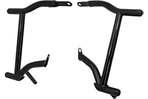 HDBUBALUS Motorcycle Saddle Bag Guards Crash Bars Fits for Harley Touring Street Glide Road King Electra Glide Black (for 200