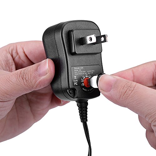 [New Version] Universal AC/DC Adapter, CUGLB 12 W Multi Voltage Switching Power Supply with 8 Selectable Tips for 3V to 12V Max. 1.2A Household Electronics and LED Strip - Thumbnail 3