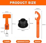 Flintronic Tile Leveling System 80PCS Kit with 2 Wrenches for Stone & Floors view 2