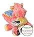 goDog Bubble Plush Dragons Squeaky Dog Toy, Chew Guard Technology - Coral, Small