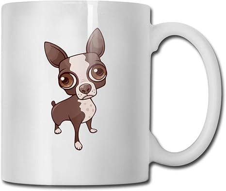 Amazon Co Jp マグカップ スタイル Styles ホワイト おもしろ犬 330ml ホーム キッチン