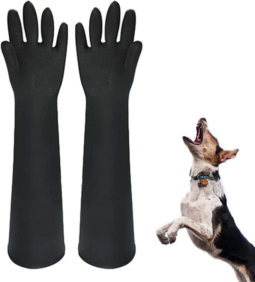 Convincied Animal Handling Gloves Anti-bite/Scratch Gloves for Dog, Cat Bite Proof Reinforced Leather Bird Handling Falcon Gloves Grabbing, Reptile Squirrel Snake Bite Protection Gloves Realistic