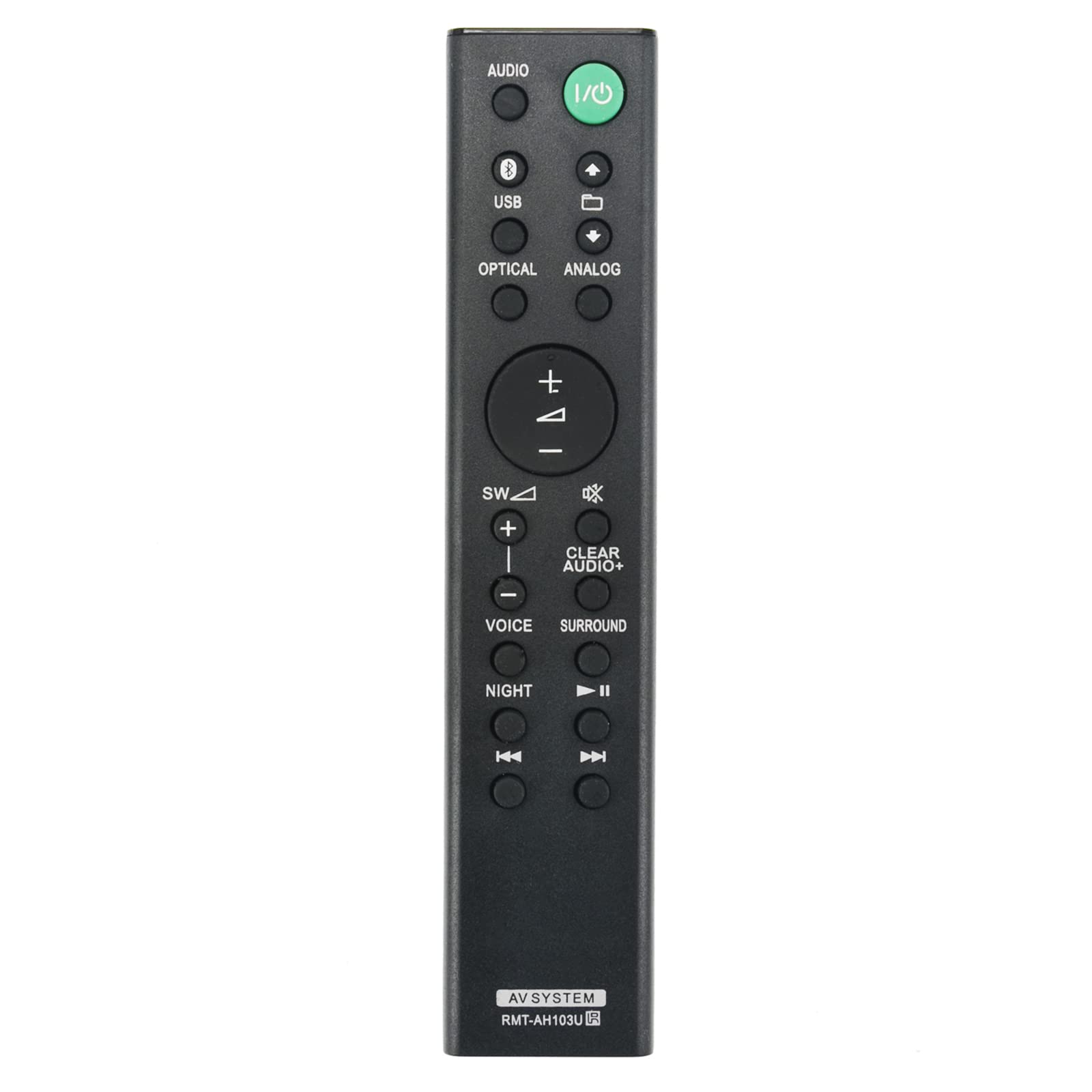 RMT-AH103U Replacement Remote Control Fit for Sony 2.1ch Soundbar HT-CT80 SS-WCT80 SA-CT80 HTCT80 SSWCT80 SACT80