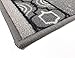 Stair Treads Skid Slip Resistant Backing Indoor Carpet Stair Treads Trellis Border Design 8 ½ inch x 26 ¼ inch (Set of 13, Grey Black)