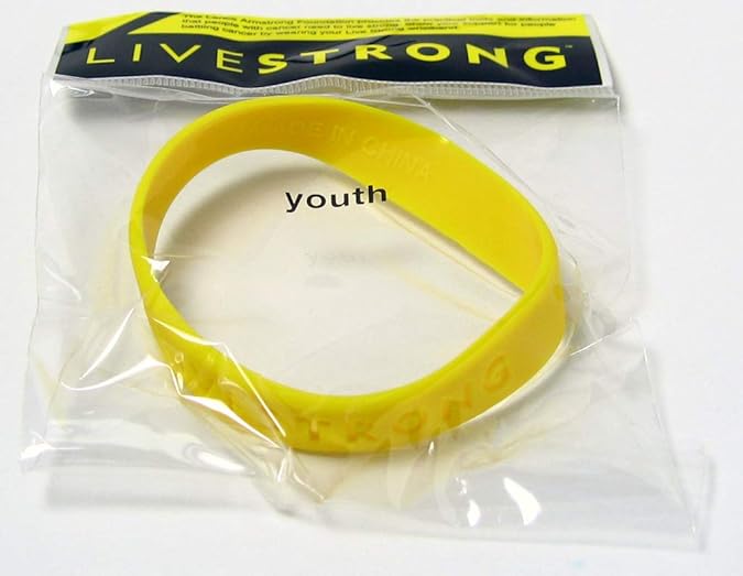 Official Live Strong Lance Armstrong Yellow Cancer LiveSTRONG Rubber