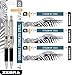 Zebra Pen G-402 Stainless Steel Retractable Gel Pen & Refills, Fine Point, 0.5mm, Black Ink, 2 Pens and 6 Refills