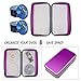 CD Case,COOFIT 80 Capacity DVD Storage DVD Case VCD Wallets Storage Organizer Flexible Plastic Protective DVD Storage Purple