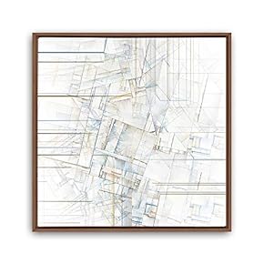 Framed Canvas Wall Art Leaves, Birds, Abstracts Canvas Prints Home Artwork Decoration for Living Room, Bedroom - 16x16 inches