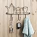 OMMITO Wall Mounted Hooks Rack,11 Inches Iron 3 Hooks Kitchen Home Restaurant Keys Coats Cups Decorative Small