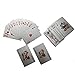 Luxurious Silver Foil Poker - Ehonestbuy Waterproof Playing Cards Deck Carta de Baralho with Silver Box (100 Dollar)