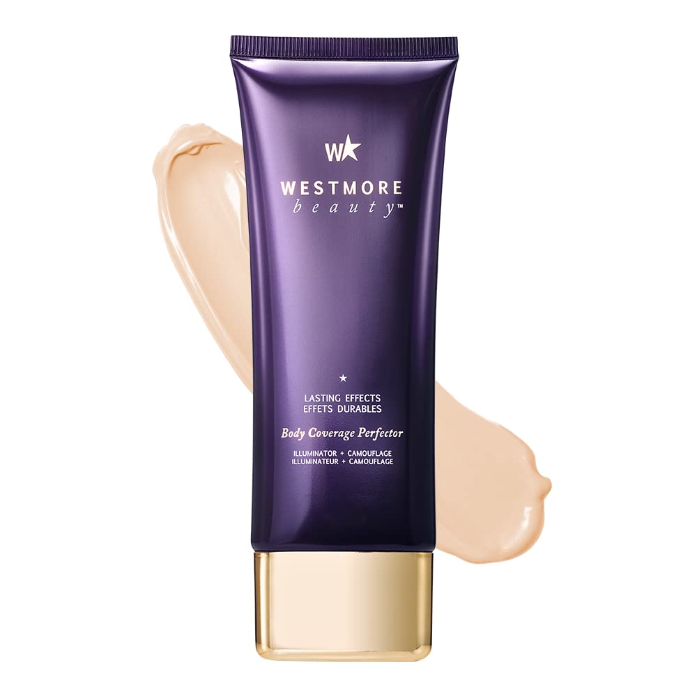 Westmore Beauty Body Coverage Perfector 7 Oz (Light Radiance) - Leg Makeup, Body Makeup, Tattoo Cover Up Makeup Waterproof And Sweat Proof