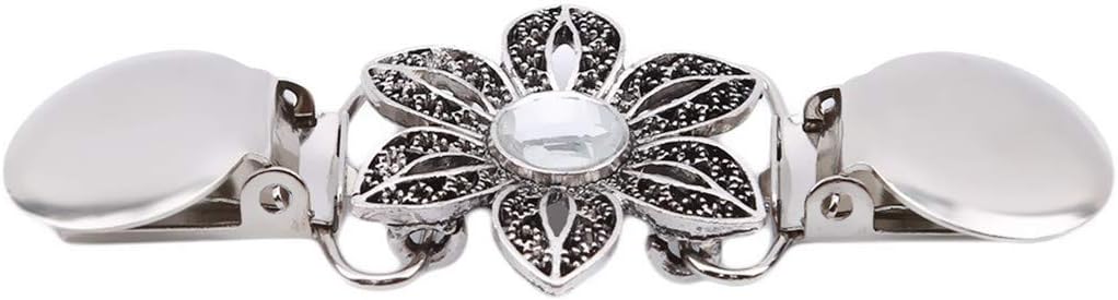 VWH Women Sweater Shawl Clips Cardigan Collar  Clip  Clasp  Holder