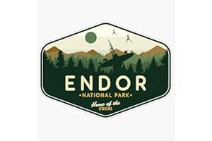 LEYLAND DESIGNS Endor National Park Home of The Ewoks Bumper Sticker Window Water Bottle Decal 5"