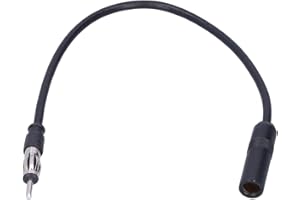 KIMISS FM Antenna Extension Cable, Universal Car Radio Antenna Wire, 3ft Black Coaxial Cord for Enhanced Signal Reception, Fl