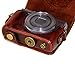 G9X Camera Case, PU Leather Protective Camera Case Bag for Canon PowerShot G9X, G9X Mark II, Coffee