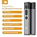 Doosl Upgraded Presentation Remote Clicker Green Light, Metal Powerpoint Clicker 400mAH Rechargeable Hyperlink PPT Office Wireless Presenter Remote for Mac Laptop