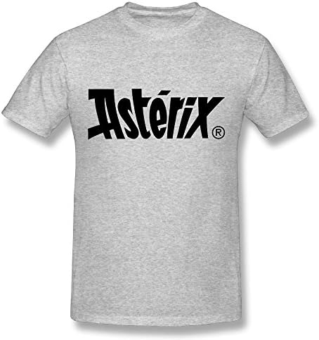 Anotolate Asterix Logo Charged Lightweight For Men Gray Short Sleeve T Shirt