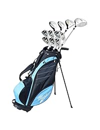 Palm Springs Golf VISA LADY PETITE - Juego de palos híbridos y bolsa de soporte de 1 pulgada