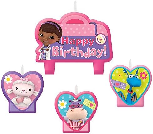 Doc McStuffins Birthday Candle Set (Each) - Party Supplies