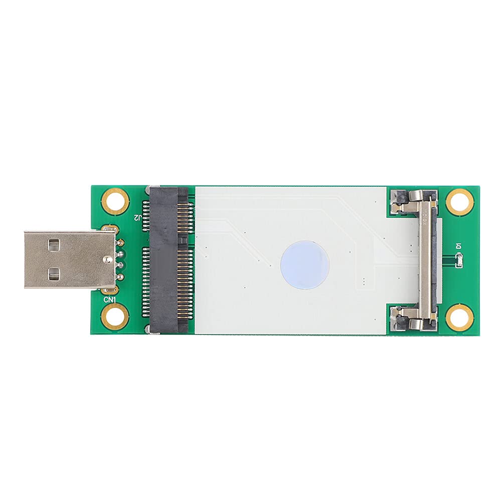 ciciglow Mini PCI-E to USB Riser Card, WWAN Test Adapter Card, Add USB 4-wire Input Hole, Riser Card, with Locking Function, 3G/4G Module With SIM Card